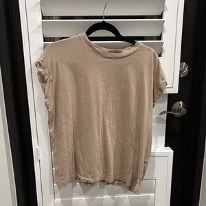a new day Beige Short Sleeve Tee